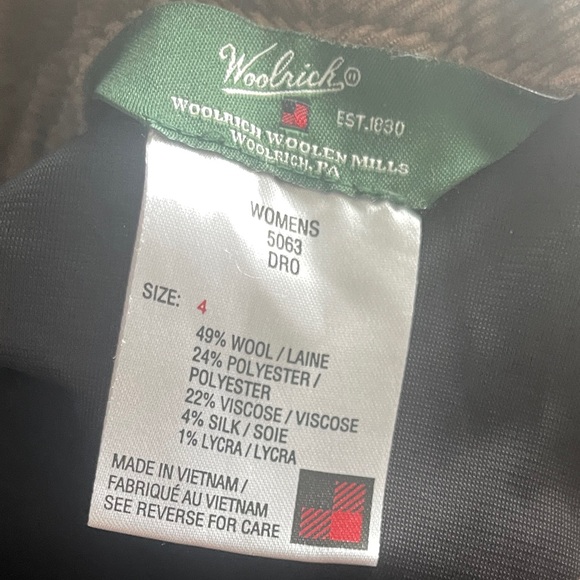 Woolrich Womens Skirt Sz 4 Brown Textured Wool Short Bottoms - Picture 11 of 11